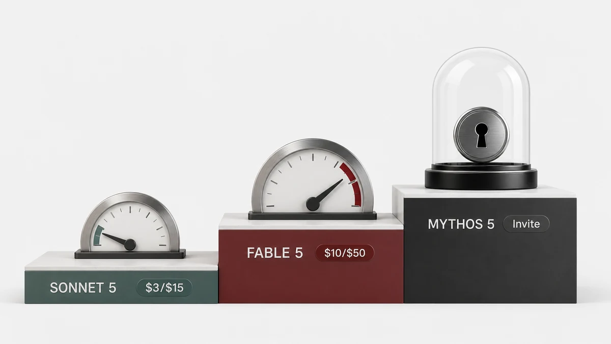 Claude 5 패밀리 티어 포지셔닝 — Sonnet 5·Fable 5·Mythos 5